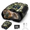 WARMTUYO 4K Night Vision Goggles for Adults, Digital Binoculars with Camera view 1