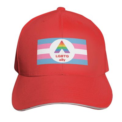 Ally LGBTQ Hat Red Sandwich Baseball Caps Fashion Trucker Hats