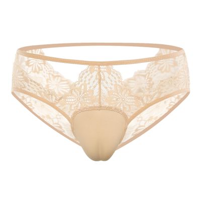 WINTOFW Men's Hiding Gaff Panty Shapwear Lace Shorts Transgender Underwear Boxer Briefs