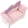 GALPADA Couch-shaped Jewelry Box Floral Design Cute Trinket Organizer for Home Stylish Storage Case for Jewelry Collection Idea for Women view 1