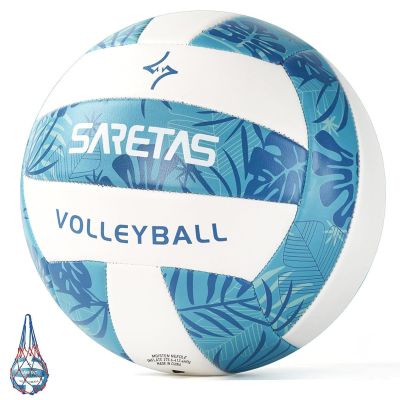 Saretas Volleyball Soft Play Volleyball - Official Size for Indoor, Outdoor and Beach Game Gym Workout - Play for Girls, Adults and Family.
