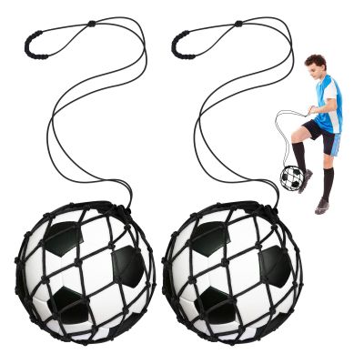 2-Piece Soccer Kick Trainer with Return Net for Size 3, 4, 5 Balls