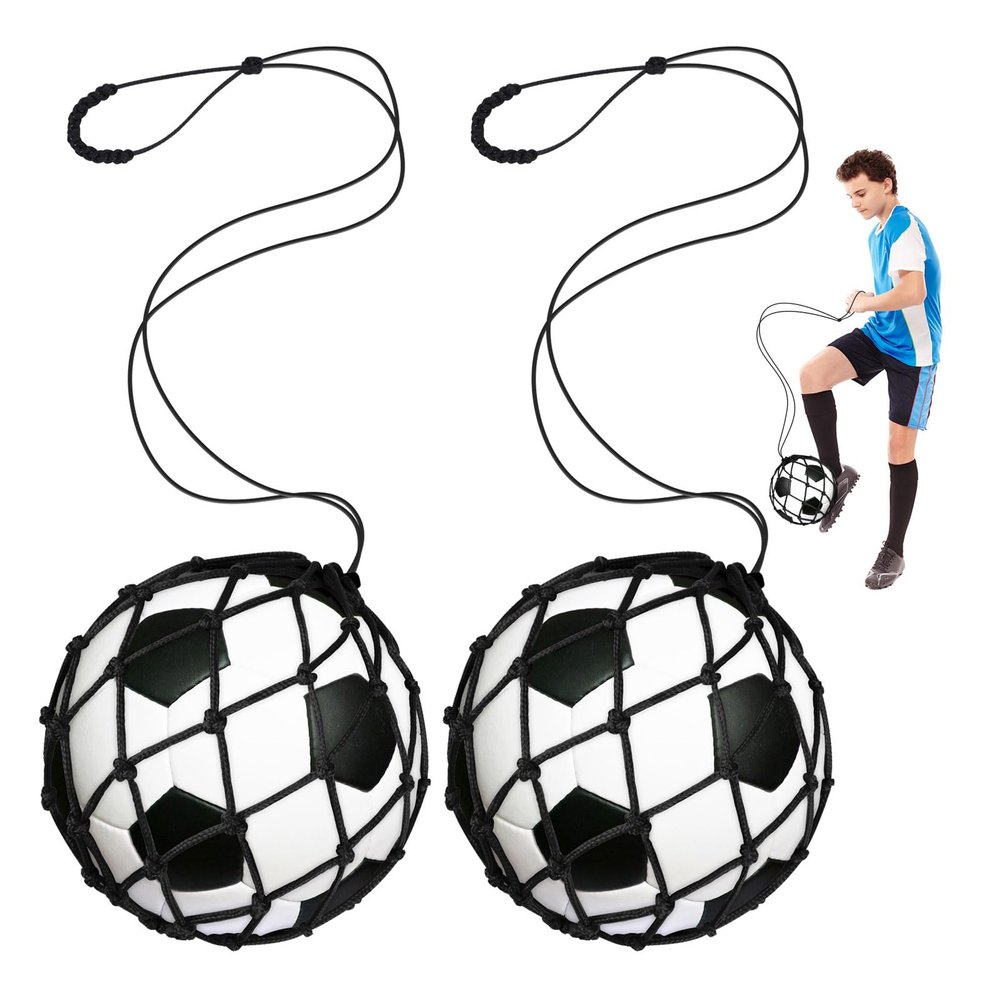 2-Piece Soccer Kick Trainer with Return Net for Size 3, 4, 5 Balls