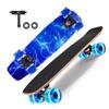 GIEEU Skateboards with Colorful Flashing Wheels for Beginners, Kids, Teens, Adults, 21.8" x 6.1", Complete Standard Skateboards, 9 Layers Maple Deck, Concave Skateboard (X-Lighting) view 1