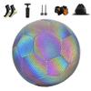 wentian Reflective Football Soccer Ball with Inflatable Pump and Gift (Black) view 1
