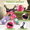 Chivao 4 Pieces Golf Tee Holder Golf Ball Carry Bag Pouch Ball Holder Keychain Belt Clip Gifts Accessories(White, Gray, Pink,Vintage) view 3