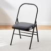 Pilates Yoga Chair,PU Leather Backless Yoga Chair,Front and Rear Three-Beam Design,Folding Yoga Chair, Iyengar Yoga Chair,Adult Yoga Chair, Black view 1