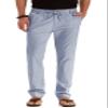 Sailwind Men's Drawstring Linen Pants Casual Summer Beach Loose Trousers view 1