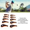 HERCHR Golf Headcover Set, 10 Pcs Iron Golf Head Cover with Zipper Golf Club Protective Gear Sports Fan Golf Equipment for Most Golf Clubs(Orange) view 2