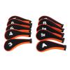 HERCHR Golf Headcover Set, 10 Pcs Iron Golf Head Cover with Zipper Golf Club Protective Gear Sports Fan Golf Equipment for Most Golf Clubs(Orange) view 4