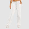 Baggy Wide Leg Fleece Sweatpants for Womens High Waist Joggers with Pockets Lounge Pants Baggy Drawstring Athletic Sweat Pants Fleece Lined Sweatpants Women Y2k Clothes Fleece Joggers Pants view 2