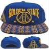 Leader of Generation Apparel Golden State New Top Level 30 All Visor Bill Bridge Blue Gold Era Snapback Hat view 1
