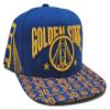 Leader of Generation Apparel Golden State New Top Level 30 All Visor Bill Bridge Blue Gold Era Snapback Hat view 4