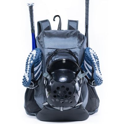 VIGEGARI Baseball Bag Softball Bat Bag - Baseball Backpack Adult with Gear Klip To Hold Baseball Glove, Baseball Essential Gear - Youth Baseball Bag for Boys, Girls, Baseball Accessories, Grey