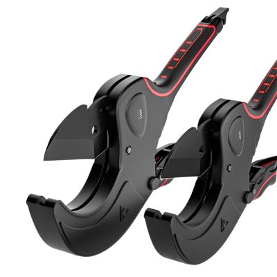 Hand Tools Pipe Cutter Pipe Scissors SK5 Material With Treatment Ratchet PVC/PU/PP/PE Hose Pipe Cutter Scissors Electric Line (Color : 32mm add blade)