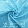 EXARUS 4 Pack Girls Running Athletic Shorts Low Rise 2.5 inch Elastic Waisted Sports Active Dolphin Shorts Side Slit Kid 6-14Y view 3