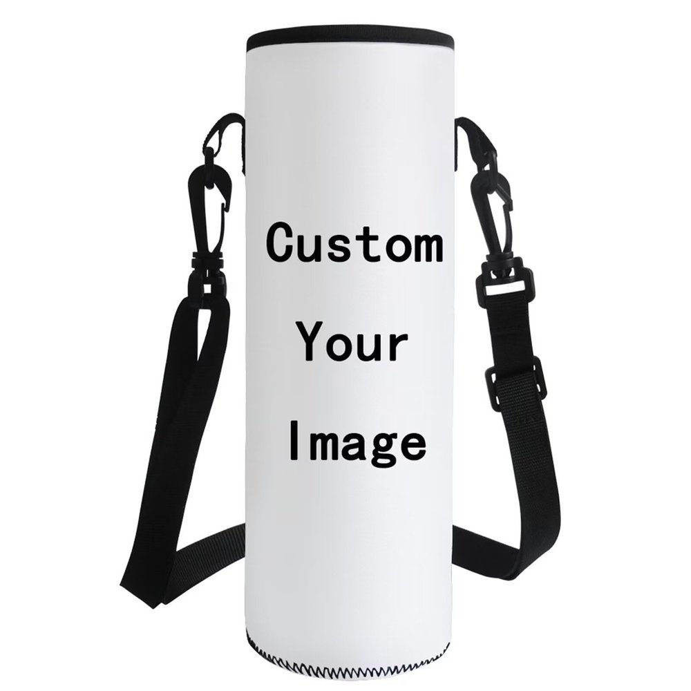 HUIACONG Customized Water Bottle Carrier for Walking Hiking,32 Oz/24 Oz Water Bottle Holder with Strap Neoprene Water Bottle Sleeve Bag Covers Pouch for Plastic Bottles,Sport/Energy Drinks