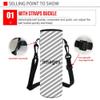 HUIACONG Customized Water Bottle Carrier for Walking Hiking,32 Oz/24 Oz Water Bottle Holder with Strap Neoprene Water Bottle Sleeve Bag Covers Pouch for Plastic Bottles,Sport/Energy Drinks view 4