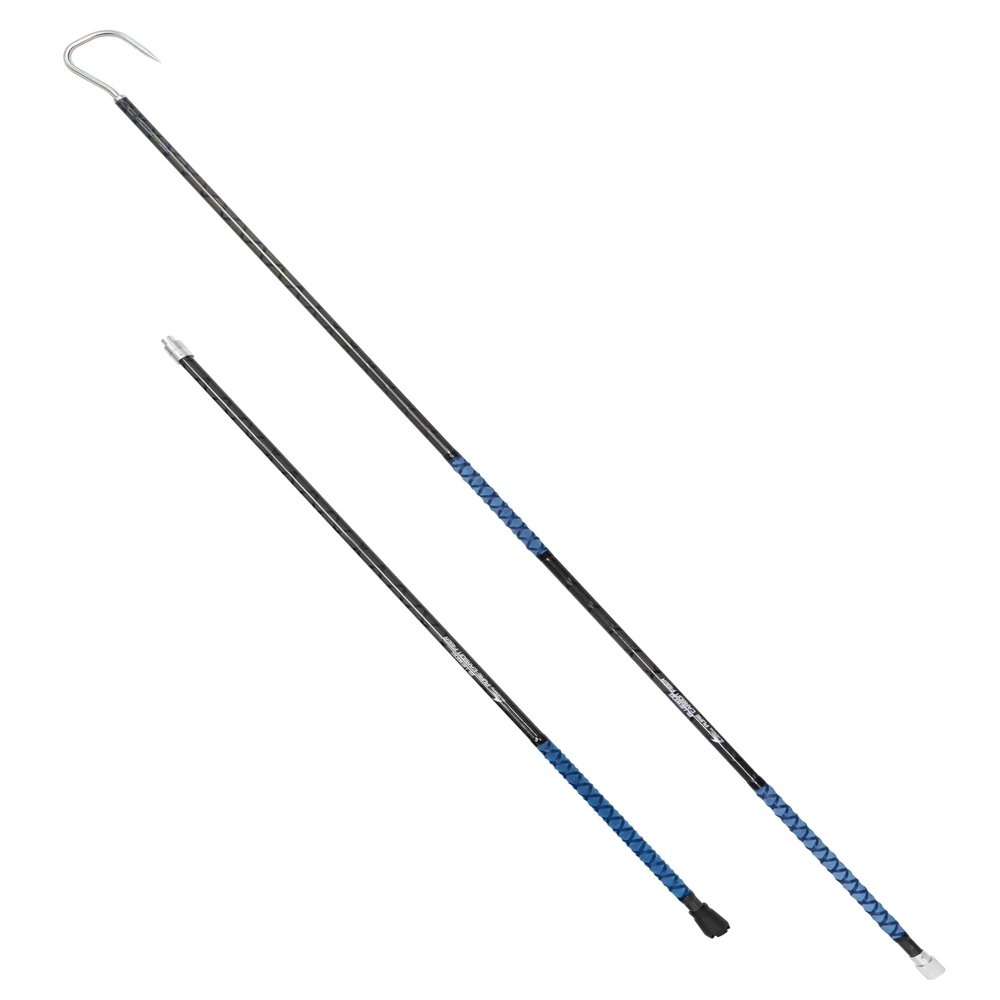BLUEWING 10ft Heavy Duty Carbon Fiber Fishing Gaff with 4in Stainless Steel Hook for Tuna Shark Marlin Big Game Saltwater Fish