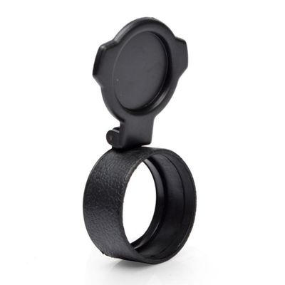 Leather Texture Optical Lens Protective Cover Single Tube Telescope Dust Cover Aiming Scope Scratch Resistant Rebound Cover 30-66MM Diameter