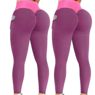 2PCS Scrunch Butt Leggings for Women Plus Size Women Scrunch Butt Lifting Seamless Leggings Booty High Waisted Workout Yoga Pants Tummy Control Gym Compression Tights
