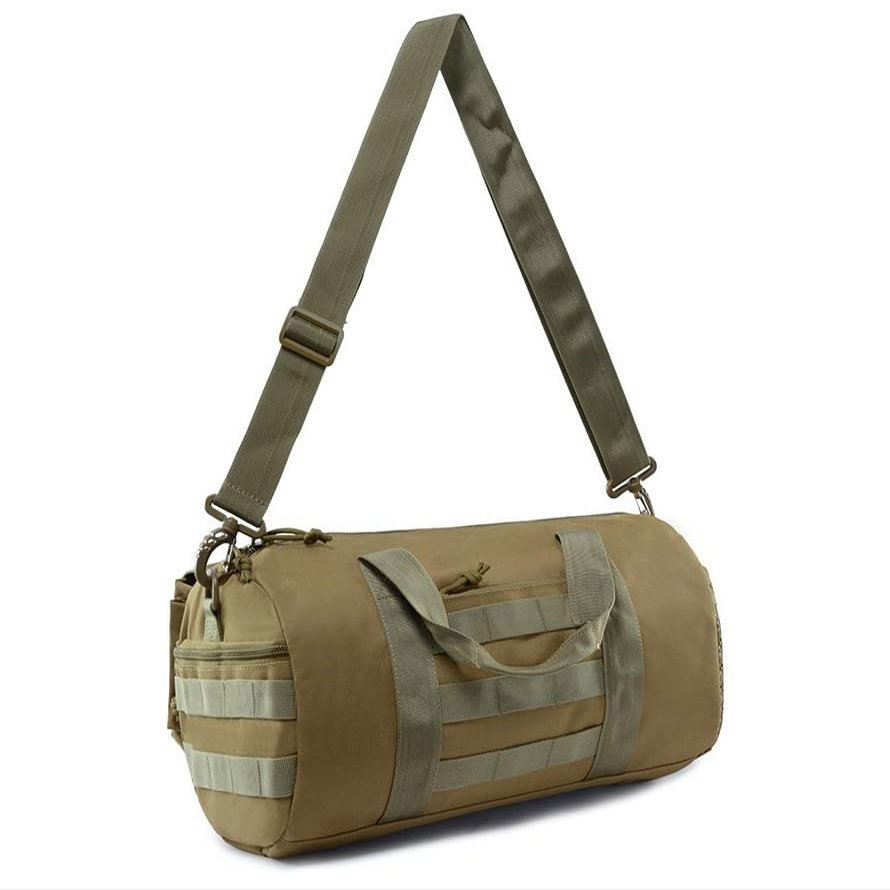 KTGCOZS Outdoor fishing Camping Large Duffle Bag Backpack Tactical Field Gear Equipment (Army green)