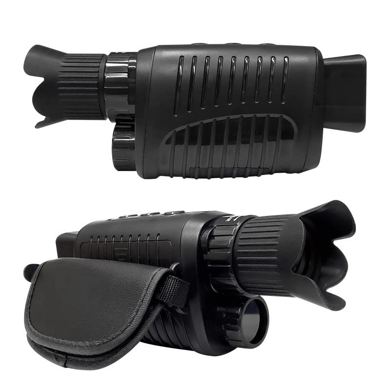 FUIBEJAE Pilot Pro Night Vision 5X Infrared Monocular Monocular, Infrared Monoculars with Night Vision Videos and Playback Function for Outdoor