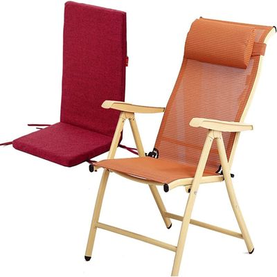 WAGLOS Foldable Chair Folding Chair Sponge Seat Cushion Portable Adjustable Camping Chair Home Balcony Lunch Break Chair Outdoor Event Chair Portable