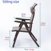 WAGLOS Foldable Chair Folding Chair Sponge Seat Cushion Portable Adjustable Camping Chair Home Balcony Lunch Break Chair Outdoor Event Chair Portable view 2
