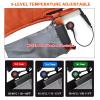 SUYUDD USB Heated Sleeping Bag Liner Insulation Camping Heated Sleeping Pad 5 Heating Zones 3 Gear Temperature Adjustable for Outdoor Camping Tent, 198x61cm, Gray 1 view 4
