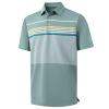 M MAELREG Mens Golf Shirts Dry Fit Short Sleeve Fashion Print Striped Casual Short Sleeve Collared Golf Polo Shirts view 1