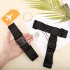 CHGCRAFT 2Sets Adjustable Luggage Strap with 2Sets Silicone Luggage Tag with Steel Screw Clasp Add a Bag Luggage Strap for Traveling view 3