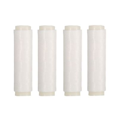 4Pcs Bait Wrap Thread 0.15mm 656ft Per Spool No Knots Required Bait Keeper Stretchy Invisible Line Elastic Twined String Nylon Fishing Line Fishing Bait Thread Clear Fishing String Line Stretchy Fish