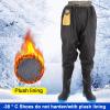 BcoMfy Men's Drawstring Hip Waders, Winter Warm Fishing Hunting Hip Waders Boots, PVC Non-slip Oxford Sole (Color : Black, Size : 8) view 2