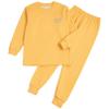 Agoky Long Johns Thermal Underwear for Kids Fleece Lined Base Layer Pajama Set 2Pcs Homewear Loungewear Yellow 3-4 Years view 2
