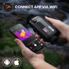 Thermal Imaging monocular Handheld Night Vision Hunting monocular,25mm Lens Digital Zoom 1-8x 2300m Detect Distance 400x300 Sensor,0.39' OLED Display,Free Android&iOS Thermal Image for Hunting view 3