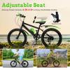 DYRABREST 20'' Kids Mountain Bike, 20 Inch Bike Suitable for Children 4.26 to 4.9 Feet Tall, Age 14+, 7-Speed Shift, with Storage Bag & Kettle & Holder, Green view 4