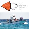 Drift Sock Anchor Drogue Drifting Brake, Orange Portable Tear Resistant Sea Anchor for Marine Boats Yachts (18inch) view 2