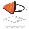 Drift Sock Anchor Drogue Drifting Brake, Orange Portable Tear Resistant Sea Anchor for Marine Boats Yachts (18inch) view 4
