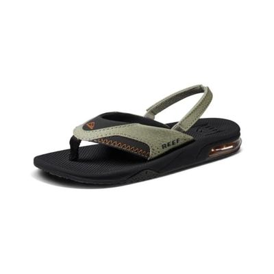 REEF Little Fanning Boys Sandal Olive-Sudan 7 C