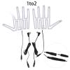 USB Heated Gloves Pad Hand Warmer Film Pads Five Finger Hand Heating Pads For Winter Outings Warmth Hand Shaped Heating Pad Adjustable Temperature Hand Warmer Energy Saving Hand Heating Pad Hand view 3