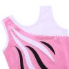 BAOHULU Gymnastics Leotard for Girls Shiny Diamond Metallic Practice Dancewear B179_Pink_12A view 2