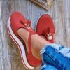 Ladmiple Sneakers For Women Slip On Walking Shoes Womens Canvas Shoes Low Top Fashion Sneakers Slip on Walking Shoes Dressy Casual Summer Comfortable Non Slip Platform Flats Loafers view 2