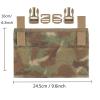Aekvinks Tactical Gear Crye Precision Front Panel Hook and Loop Placard Platform With Buckle Tactical Vest Adaptive Accessory Plate Board 9.6 * 6.3'' Camo view 2