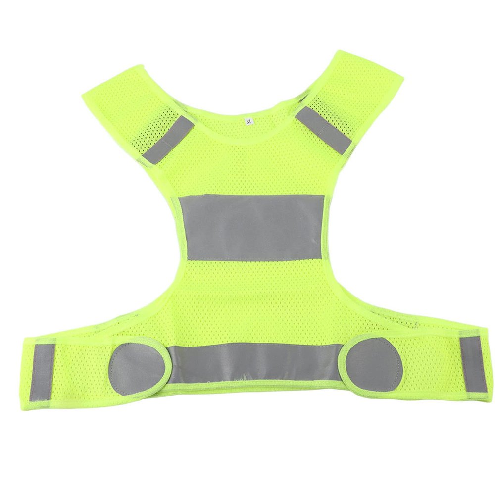Gavigain Reflective Running Vest,Outdoor Cycling Reflective Vest Lightweight Running Vest Sports Safty Waistcoat (Yellow)