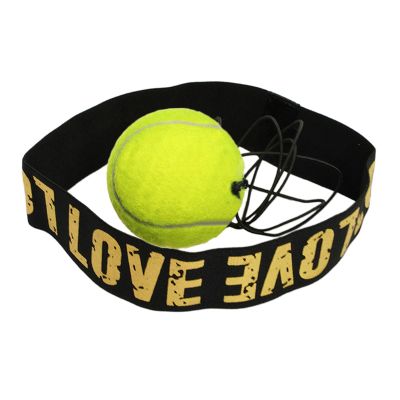 Boxing Reflex Ball Headband Set Reflex Punching Ball Adjustable Headband for Fitness, 60g Tennis Ball