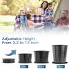 SMEKLYN Portable Toilet Kit for Adults, Retractable Camping Toilet with Wearable Privacy Tent Outdoor Travel Toilet with Privacy Shelters Folding XL Potty with Adjustable Height for Hiking,Car,RV view 2