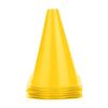 Gavigain 6Pcs Soccer Training Cone,18cm Soccer Training Cone Football Barriers Plastic Marker Holder Accessory (Yellow) view 1