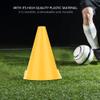 Gavigain 6Pcs Soccer Training Cone,18cm Soccer Training Cone Football Barriers Plastic Marker Holder Accessory (Yellow) view 3