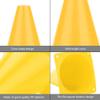 Gavigain 6Pcs Soccer Training Cone,18cm Soccer Training Cone Football Barriers Plastic Marker Holder Accessory (Yellow) view 4
